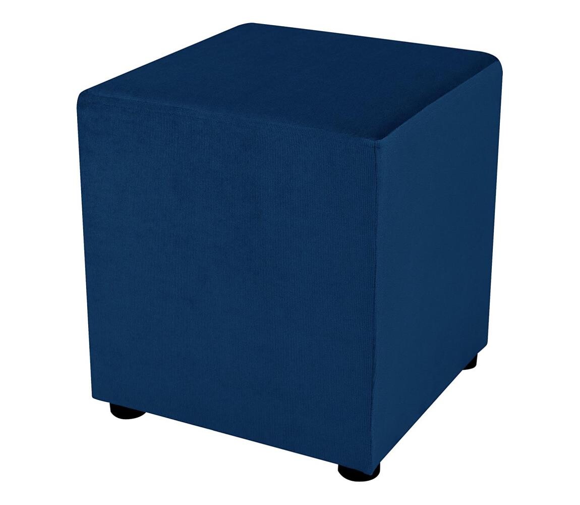 Taburet SIX 40x40 cm tmavě modrá
