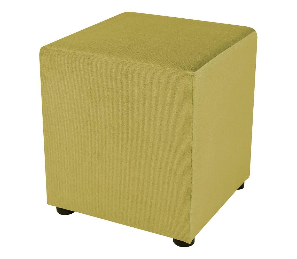 Taburet SIX 40x40 cm žlutá