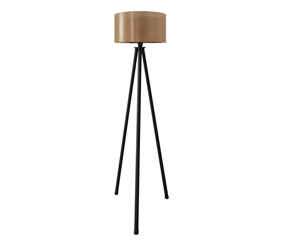 Stojací lampa AYD 1xE27/40W/230V černá/hnědá