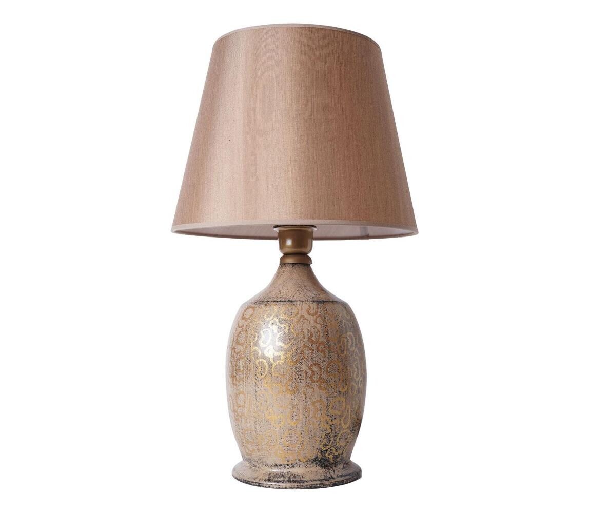 Stolní lampa RAMZES 1xE27/40W/230V hnědá