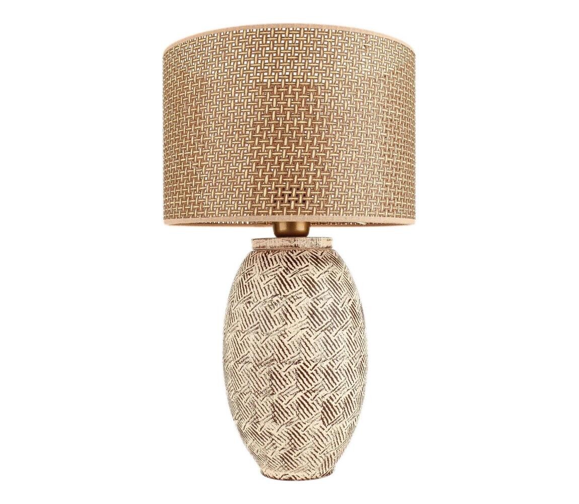 Stolní lampa RAMZES 1xE27/40W/230V béžová