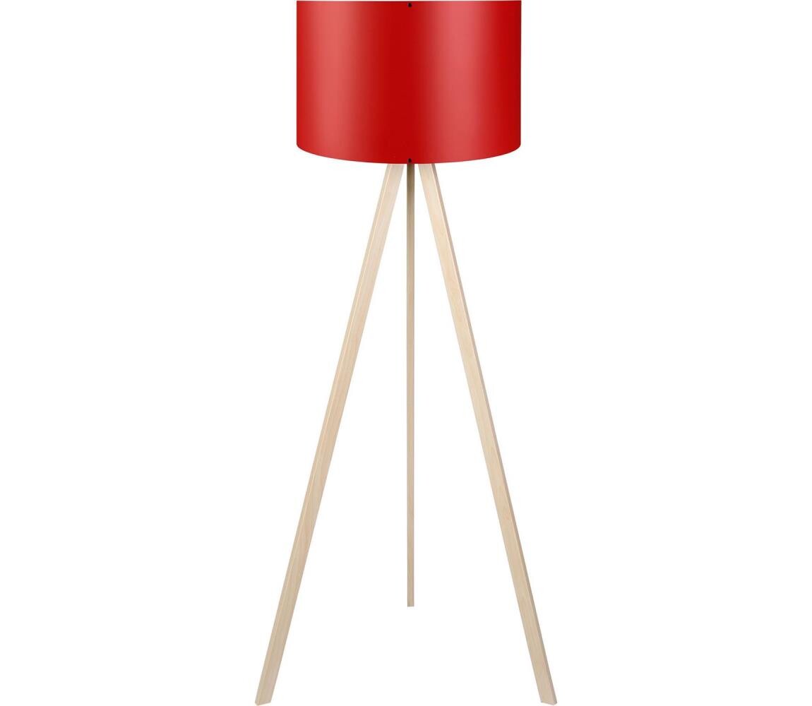 Stojací lampa AYD 1xE27/40W/230V červená/béžová