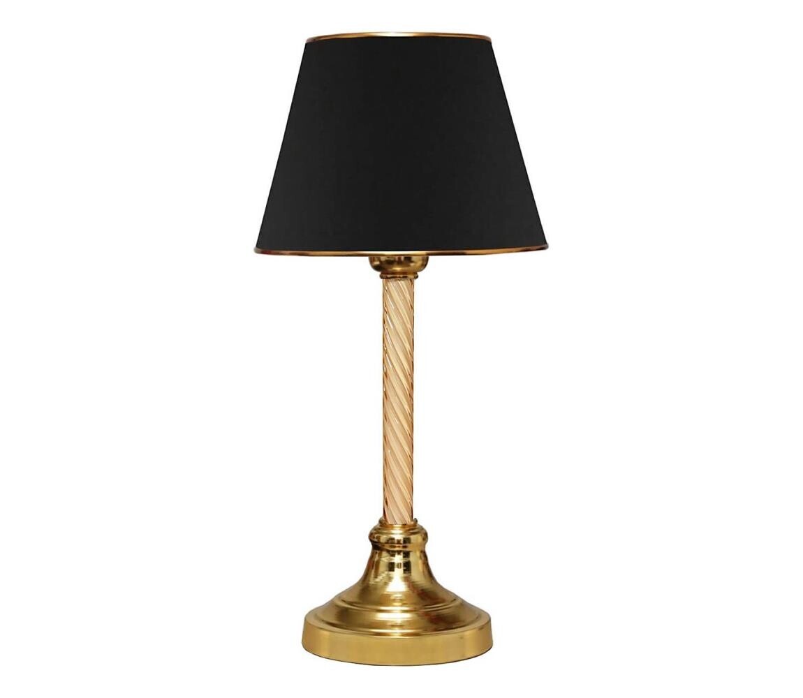 Stolní lampa AYD 1xE27/40W/230V černá/zlatá