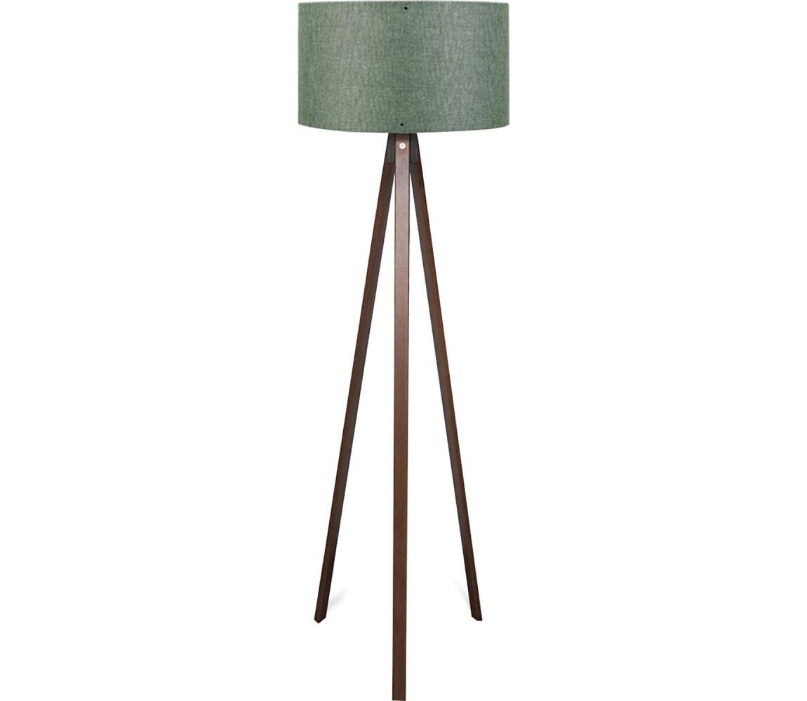 Stojací lampa AYD 1xE27/40W/230V hnědá/zelená