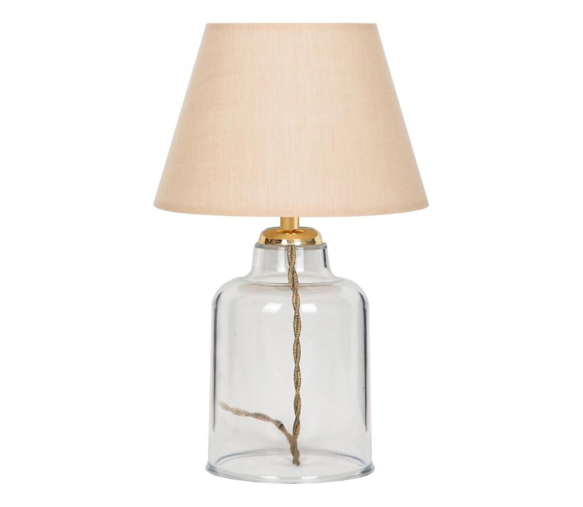 Stolní lampa AYD 1xE27/40W/230V béžová/čirá
