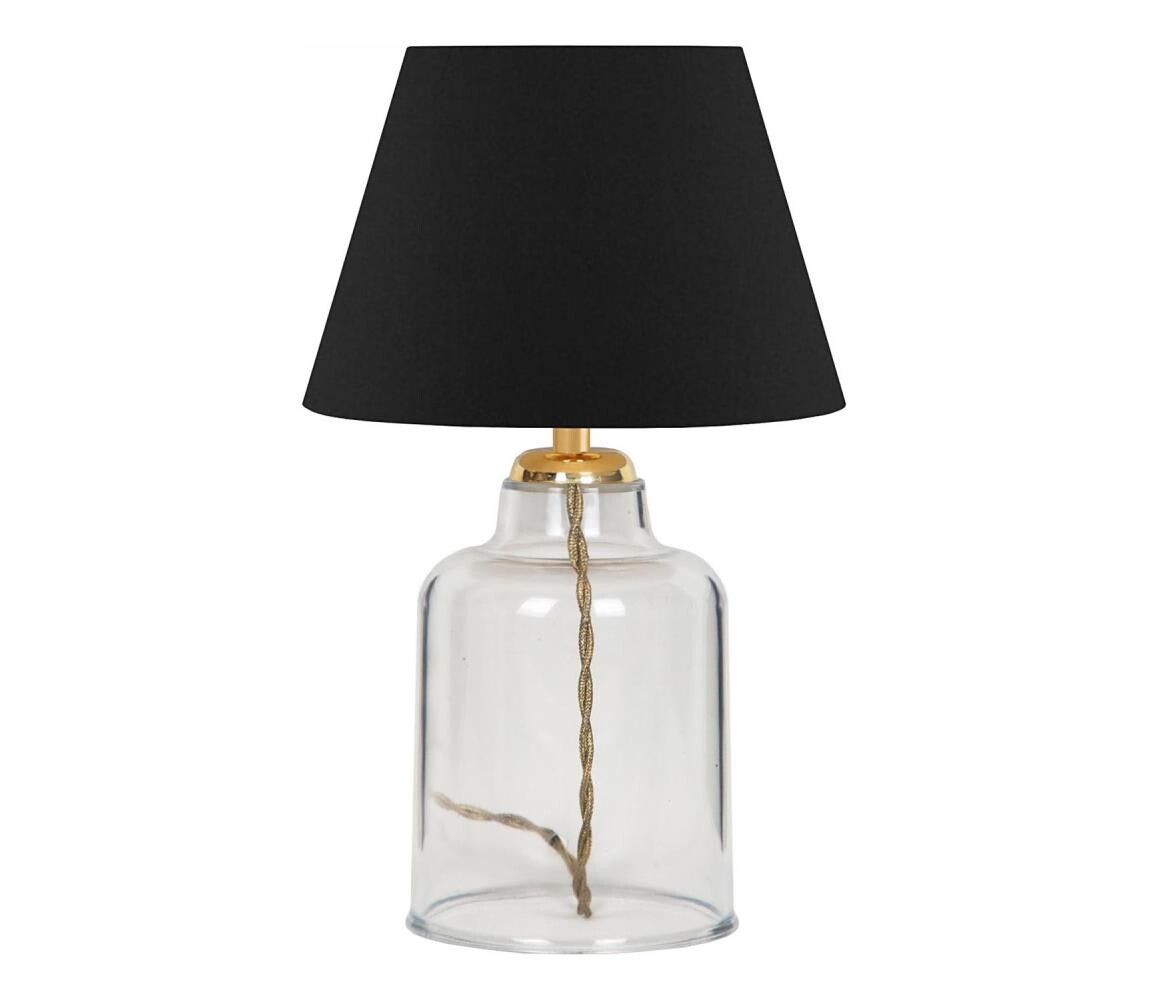 Stolní lampa AYD 1xE27/40W/230V černá/čirá