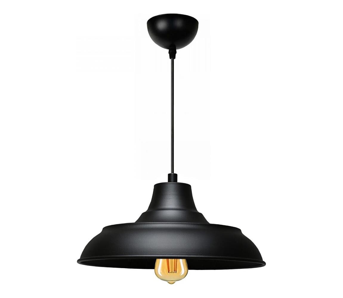 Lustr na lanku AYD 1xE27/40W/230V černá