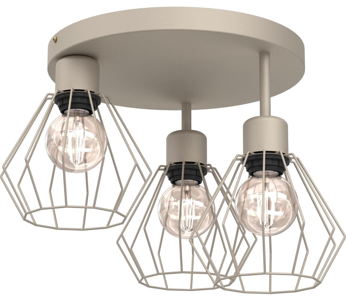Stropní svítidlo PARKLA 3xE27/15W/230V béžová