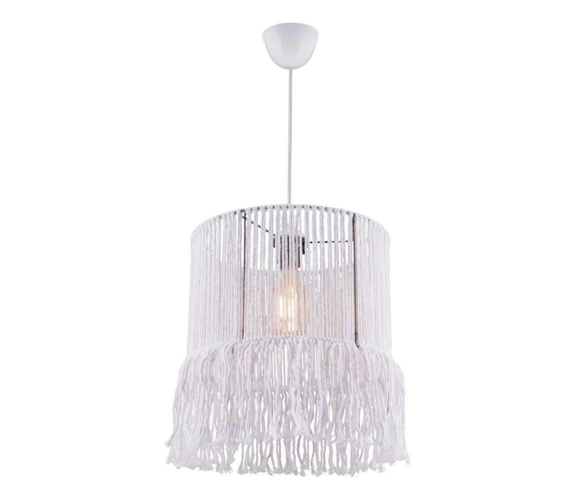 Lustr na lanku NESS MACRAME 1xE27/40W/230V bílá