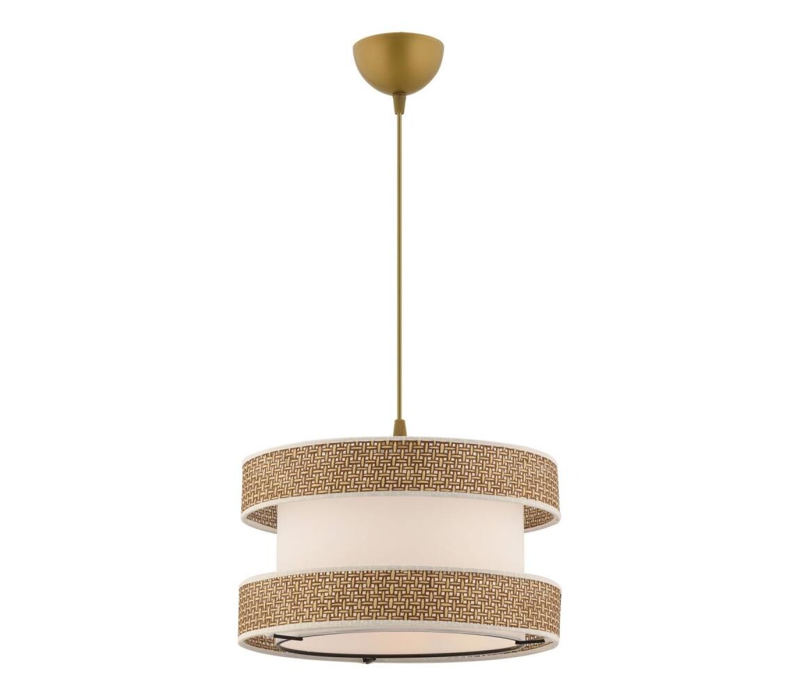 Lustr na lanku HALO 1xE27/60W/230V krémová/béžová