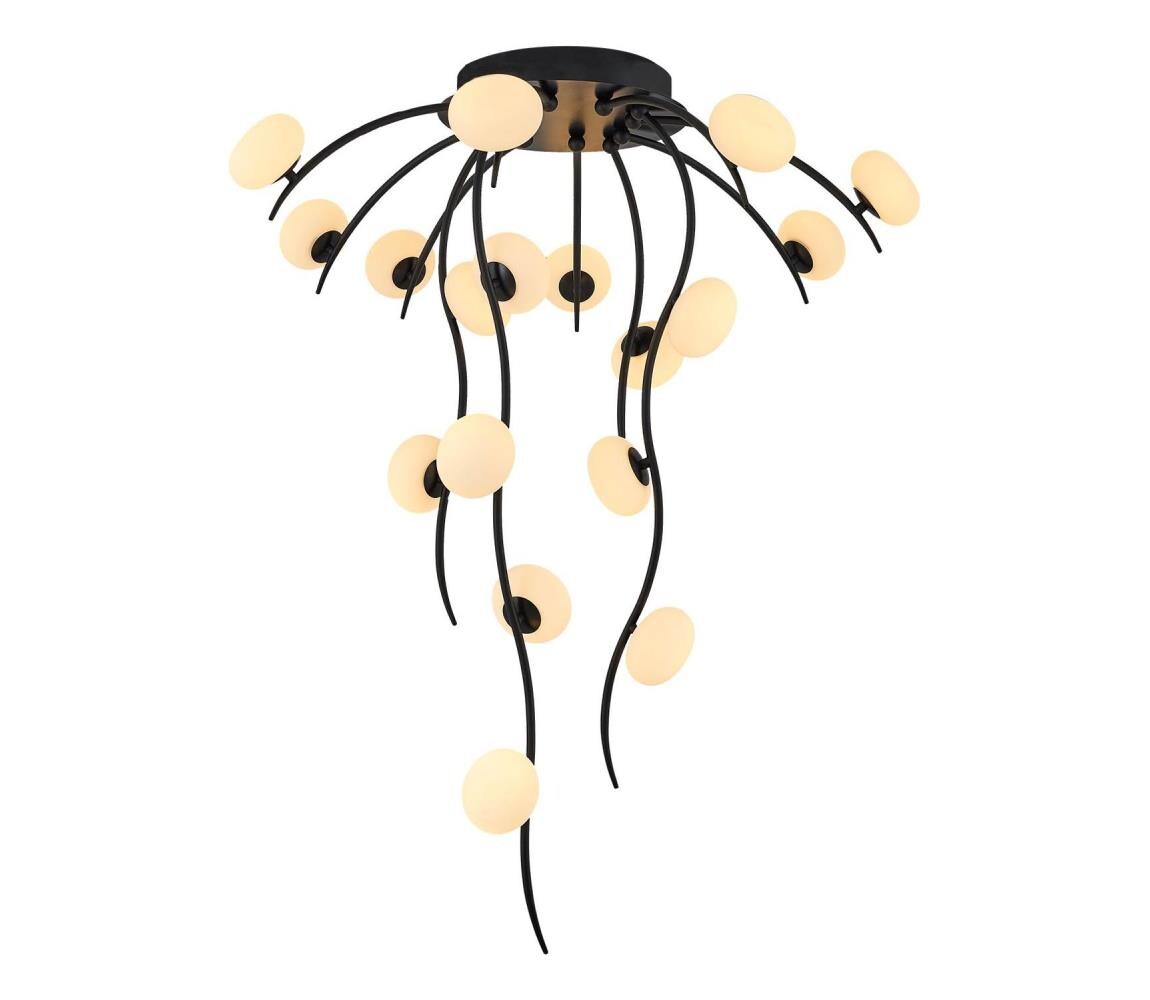 LED Přisazený lustr GELA 18xLED/3W/230V 3000K černá