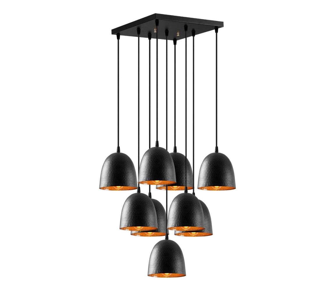 Lustr na lanku TATTOO 9xE27/40W/230V černá