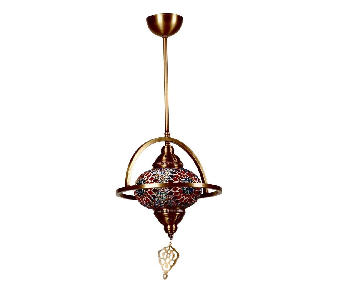 Lustr na tyči YENI 1xE27/40W/230V bronzová