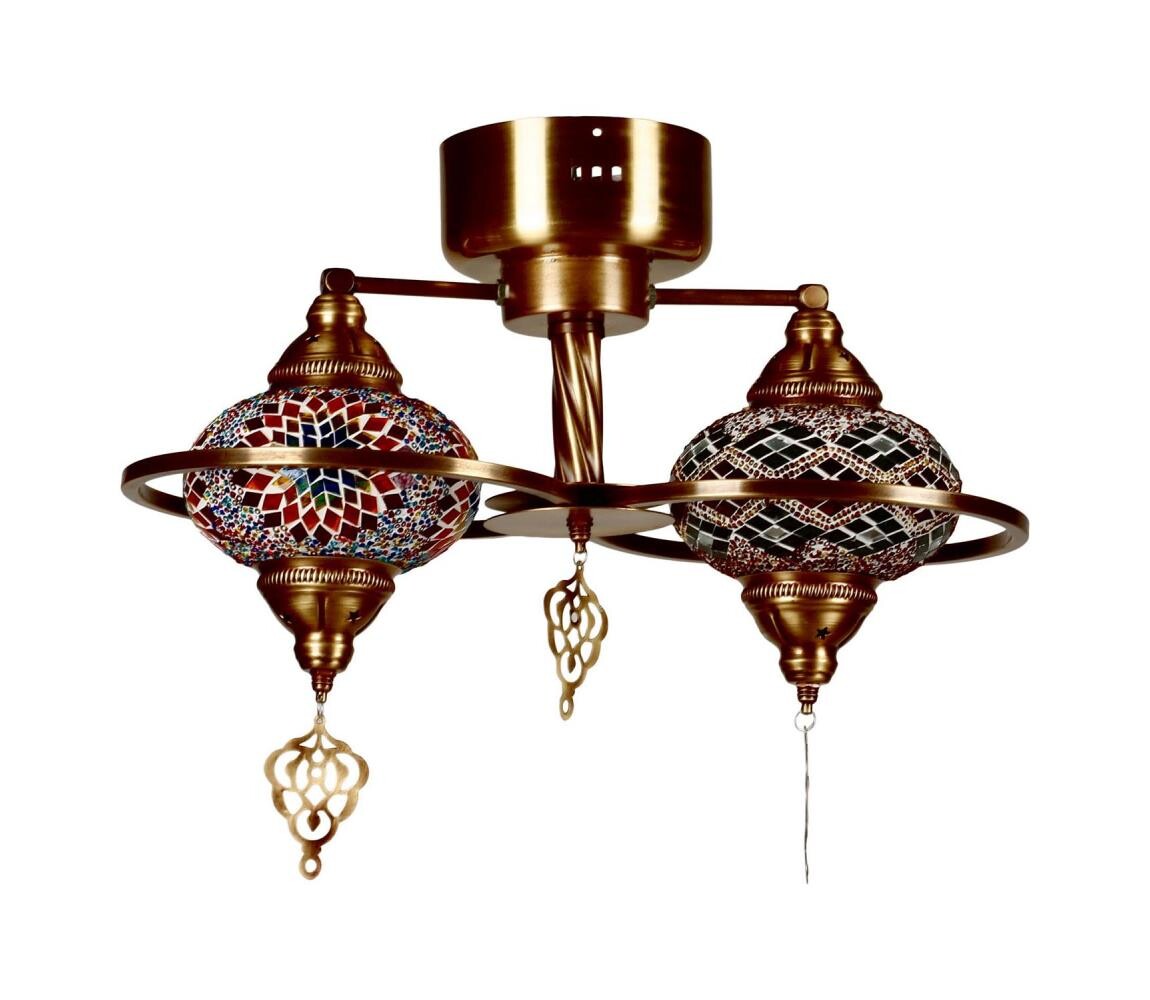 Přisazený lustr YENI 1xE27/40W/230V bronzová