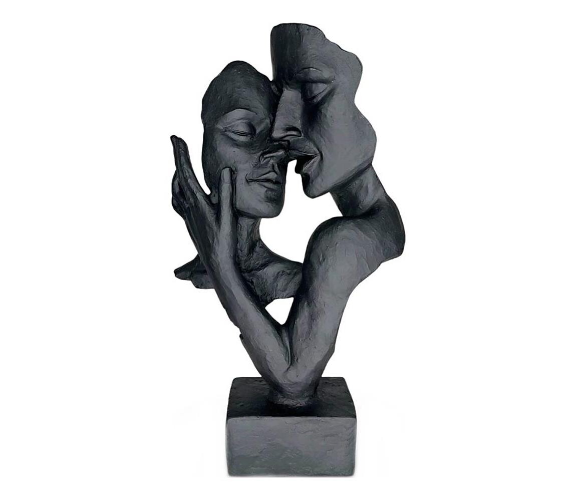 Estilo Home Stolní dekorace 29x9x17 cm pryskyřice/černá