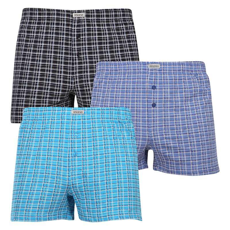 3PACK pánské trenky Andrie vícebarevné (PS 5644) XL, trenýrky