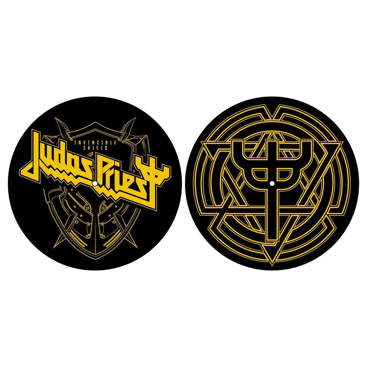 podložka na gramofon (set 2ks) JUDAS PRIEST - INVINCIBLE SHIELD - RAZAMATAZ