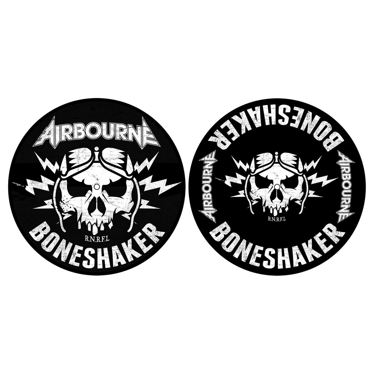 podložka na gramofon (set 2ks) AIRBOURNE - BONESHAKER - RAZAMATAZ
