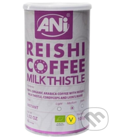 Pestrec Mariánsky Reishi BIO instantná káva plechovka - Ani