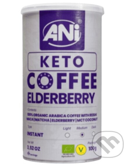 Keto Elderberry instantná káva plechovka - Ani