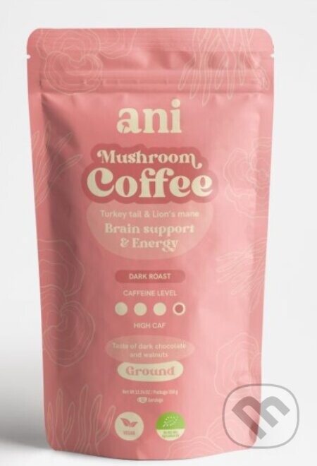 ANi Mushroom Coffee Brain suport & Energy - mletá káva - Ani