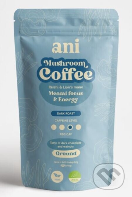 ANi Mushroom Coffee Mental focus & Energy - mletá káva - Ani