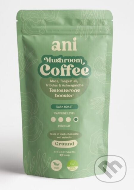 ANi Mushroom Coffee Testosteron booster - mletá káva - Ani