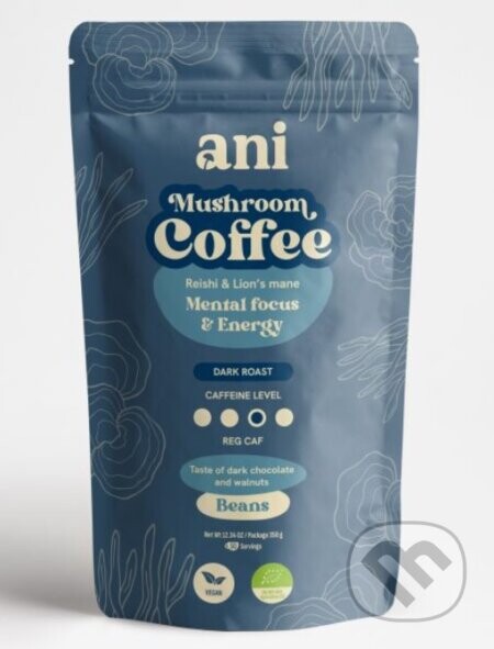 ANi Mushroom Coffee Mental focus & Energy - zrnková káva - Ani