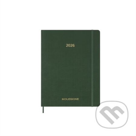 Moleskine 2026 13-Month Essential XXL Weekly Vertical Planner: Myrtle Green - Moleskine