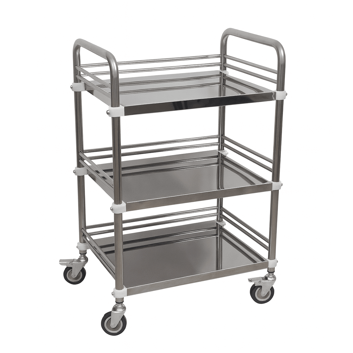 Pojízdný kosmetický stolek - Medsteel - 3 police