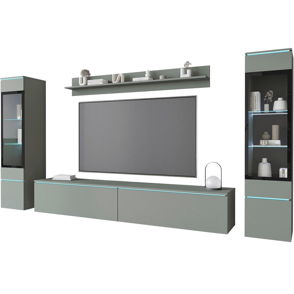 XXXL OBÝVACÍ STĚNA, zelená