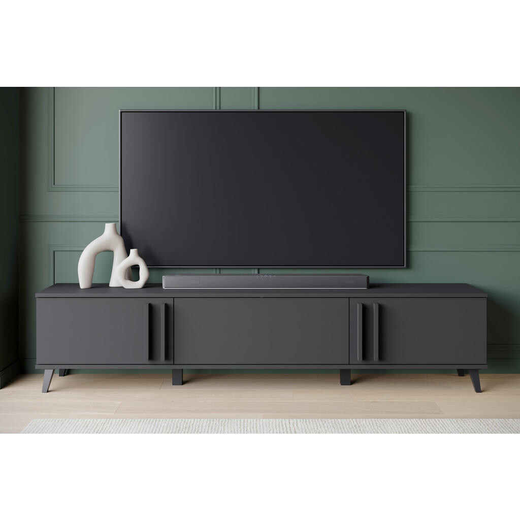 XXXL NÍZKÁ KOMODA, černá, 180/40/33 cm