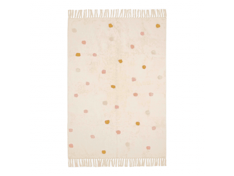 Little Dutch Koberec puntíky Pink 120x170 cm