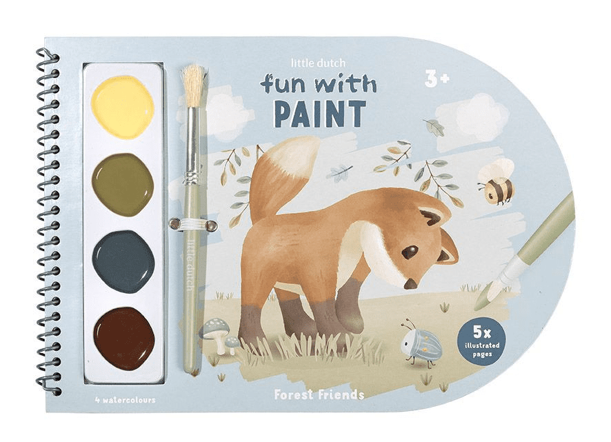 Little Dutch Omalovánky s vodovkami Forest Friends