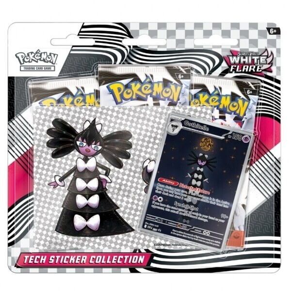 Pokémon White Flare Tech Sticker Collection - Gothitelle