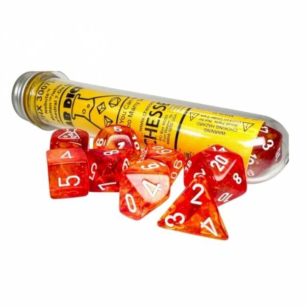 Sada kostek Nebula Molten/White Polyhedral - 7 ks - CSX30073