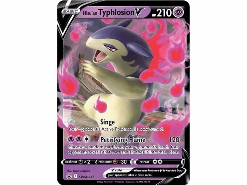 Pokémon karta Hisuian Typhlosion V