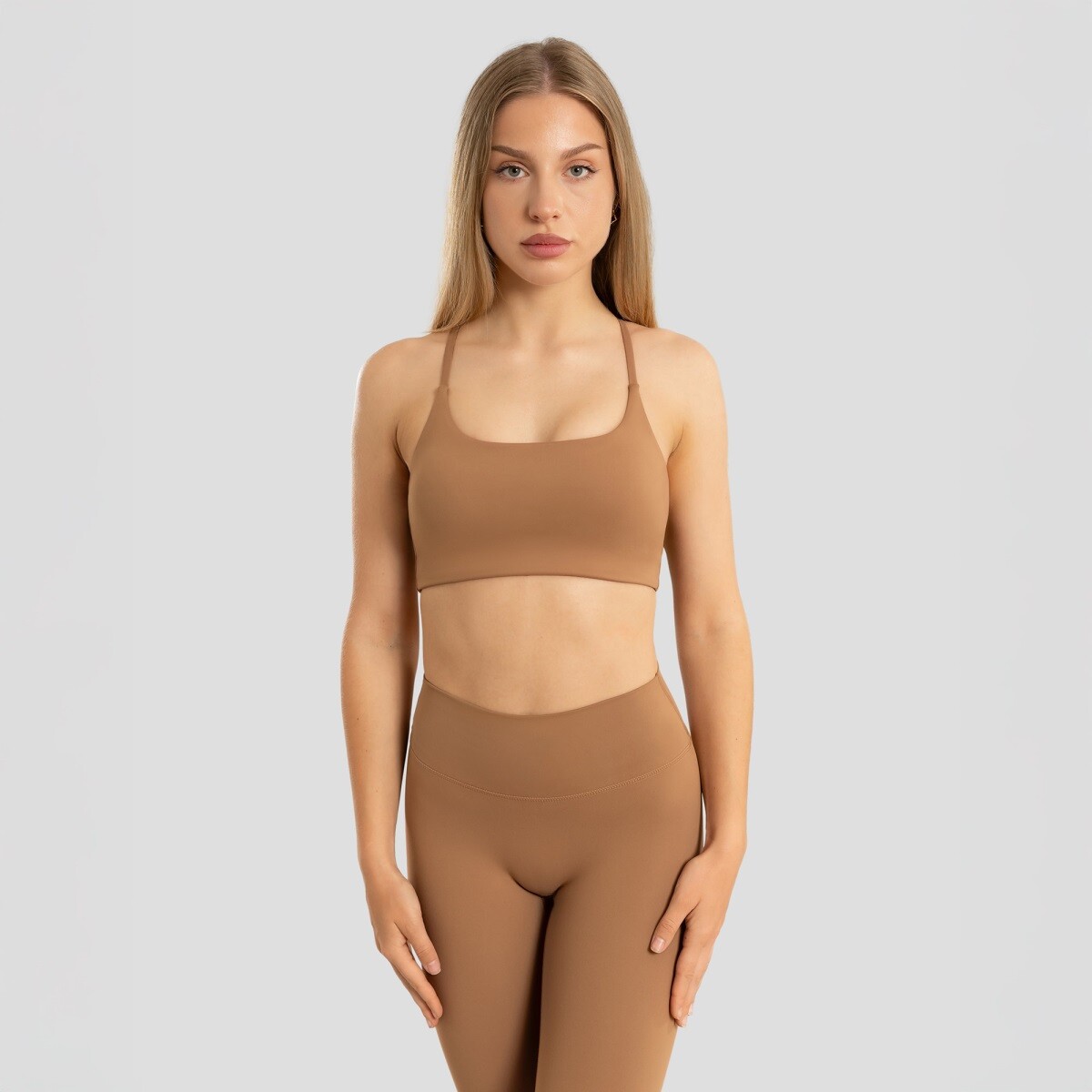 Dámská sportovní podprsenka exalted unity sweat hnědá xs