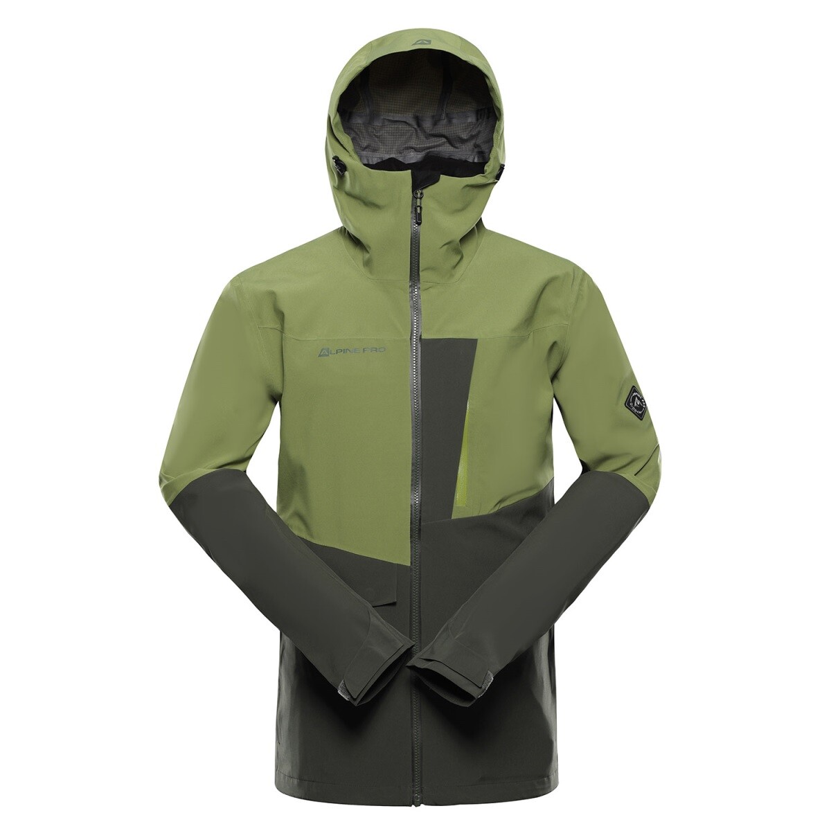 Pánská nepromokavá bunda s ptx membránou alpine pro zarr 2 zelená s