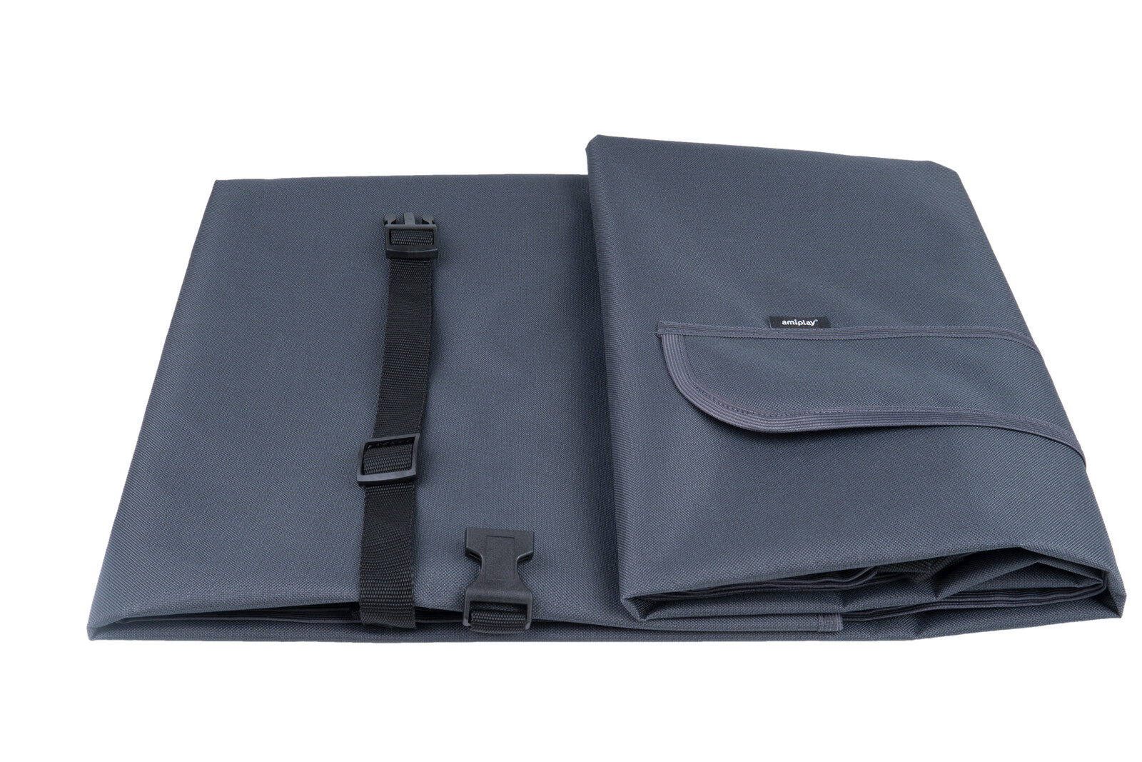 Ochranný potah do auta pro psy TRAVELLING šedá velikost 150x150 cm