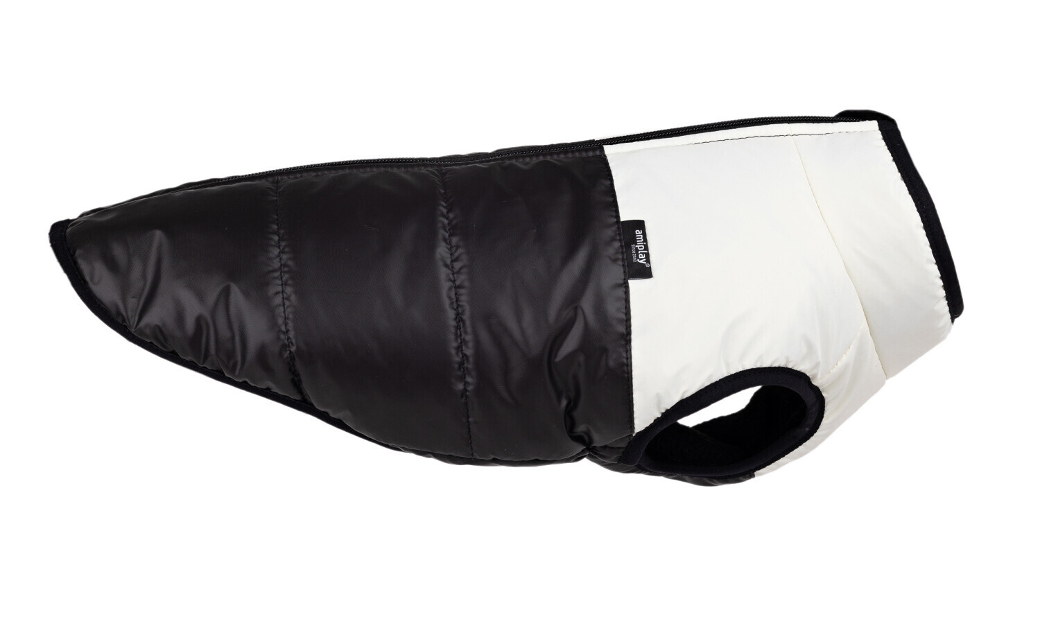 Reflexní bunda pro psy FLOU černá/bílá různé velikosti Rozměr: Rozměr 45 cm - beagle