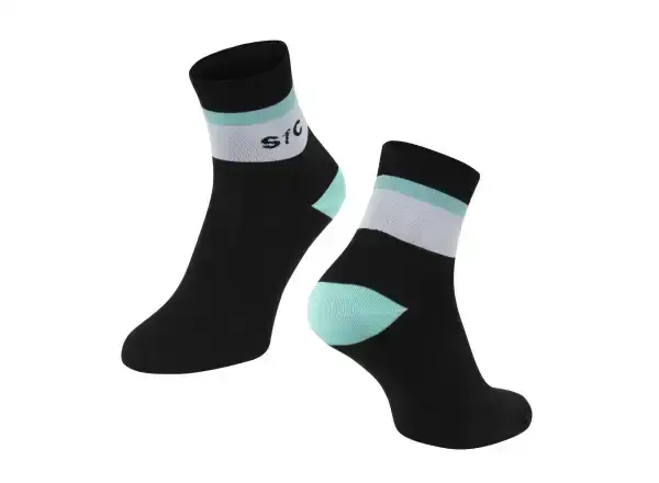 Force Stripe krátké ponožky černá vel. S-M (EU 36-41)