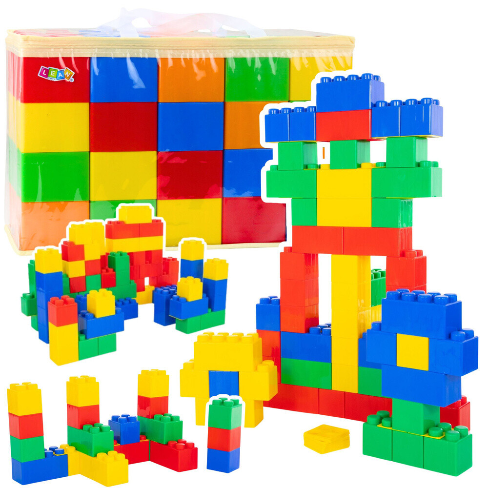 mamido Sada velkých barevných stavebních kostek v sáčku 28,5 x 9 x 9 cm 20 kusů