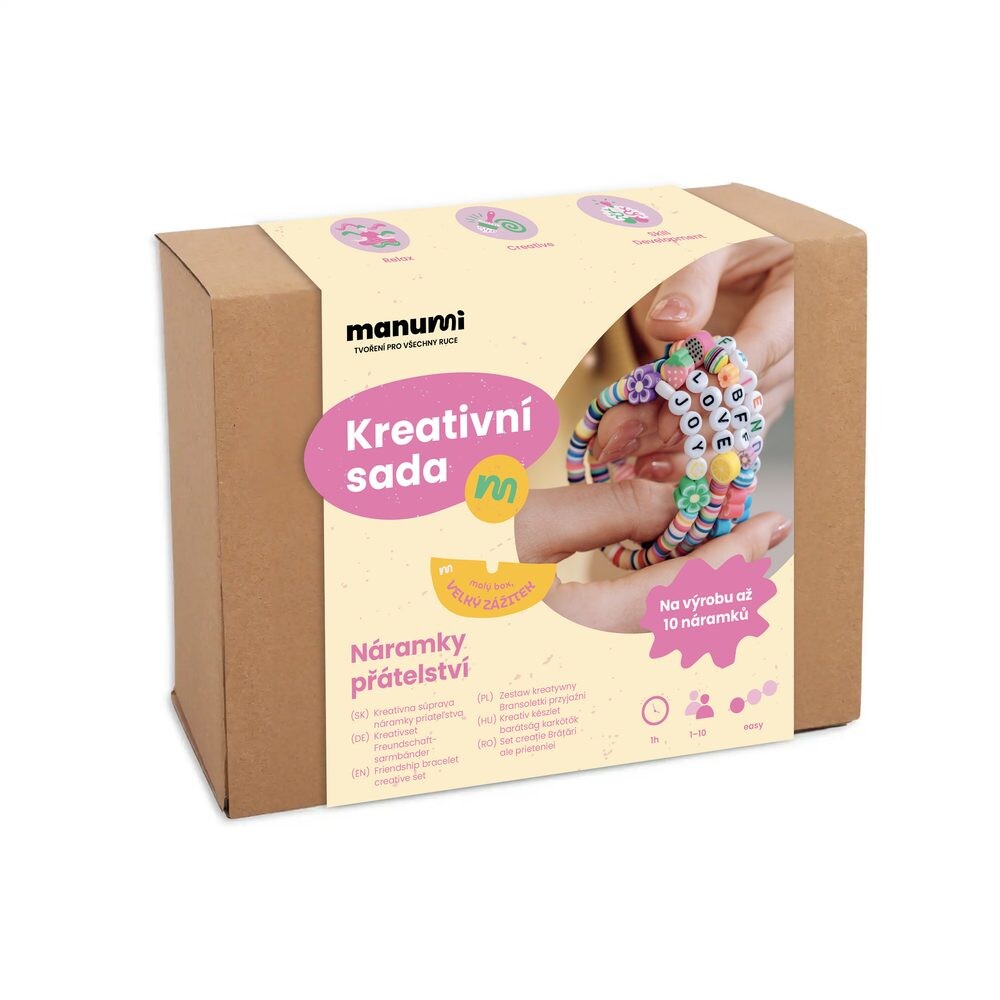 Manumi kreativní sada na výrobu náramků přátelství - 1 ks