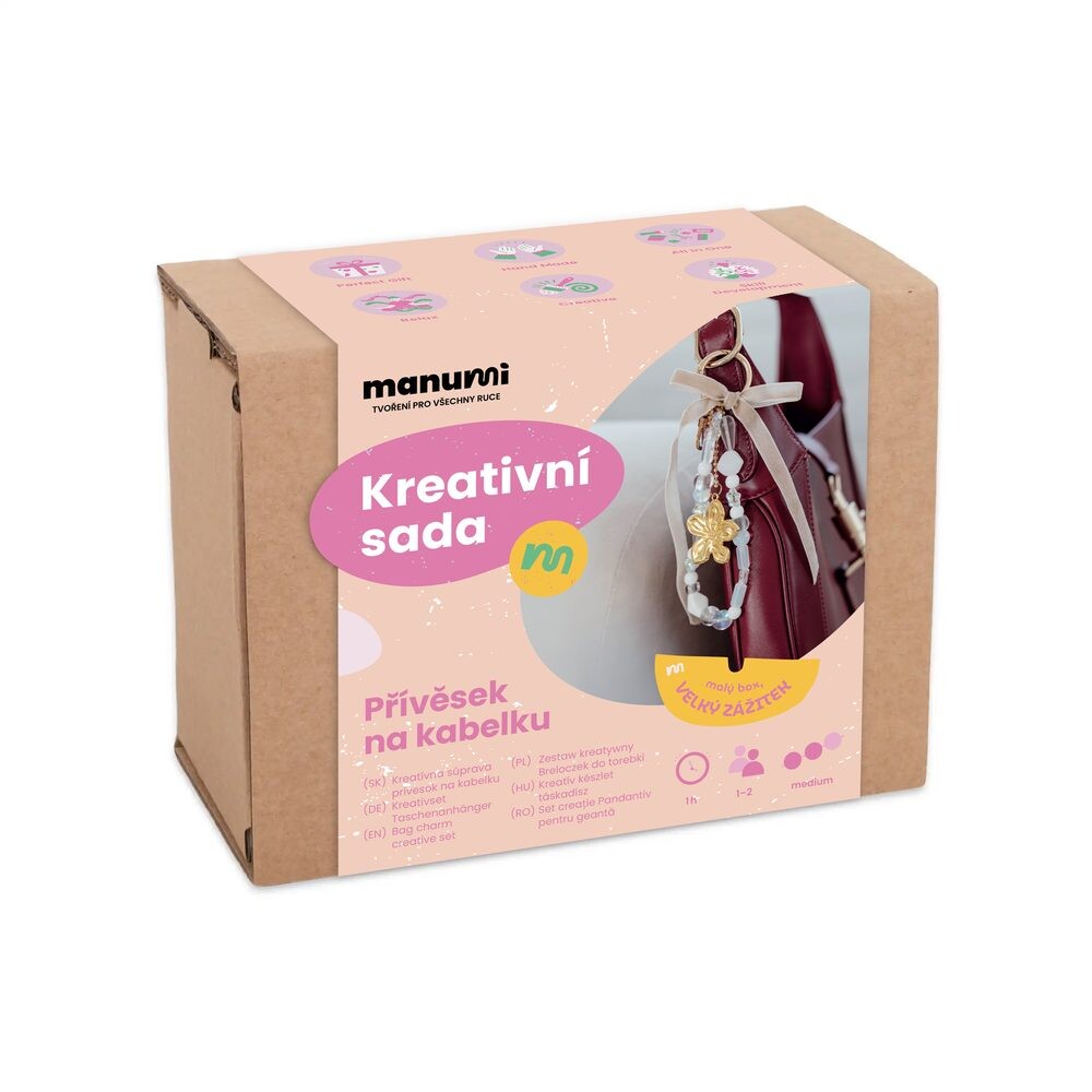 Manumi kreativní sada na výrobu přívěsku na kabelku - 1 ks