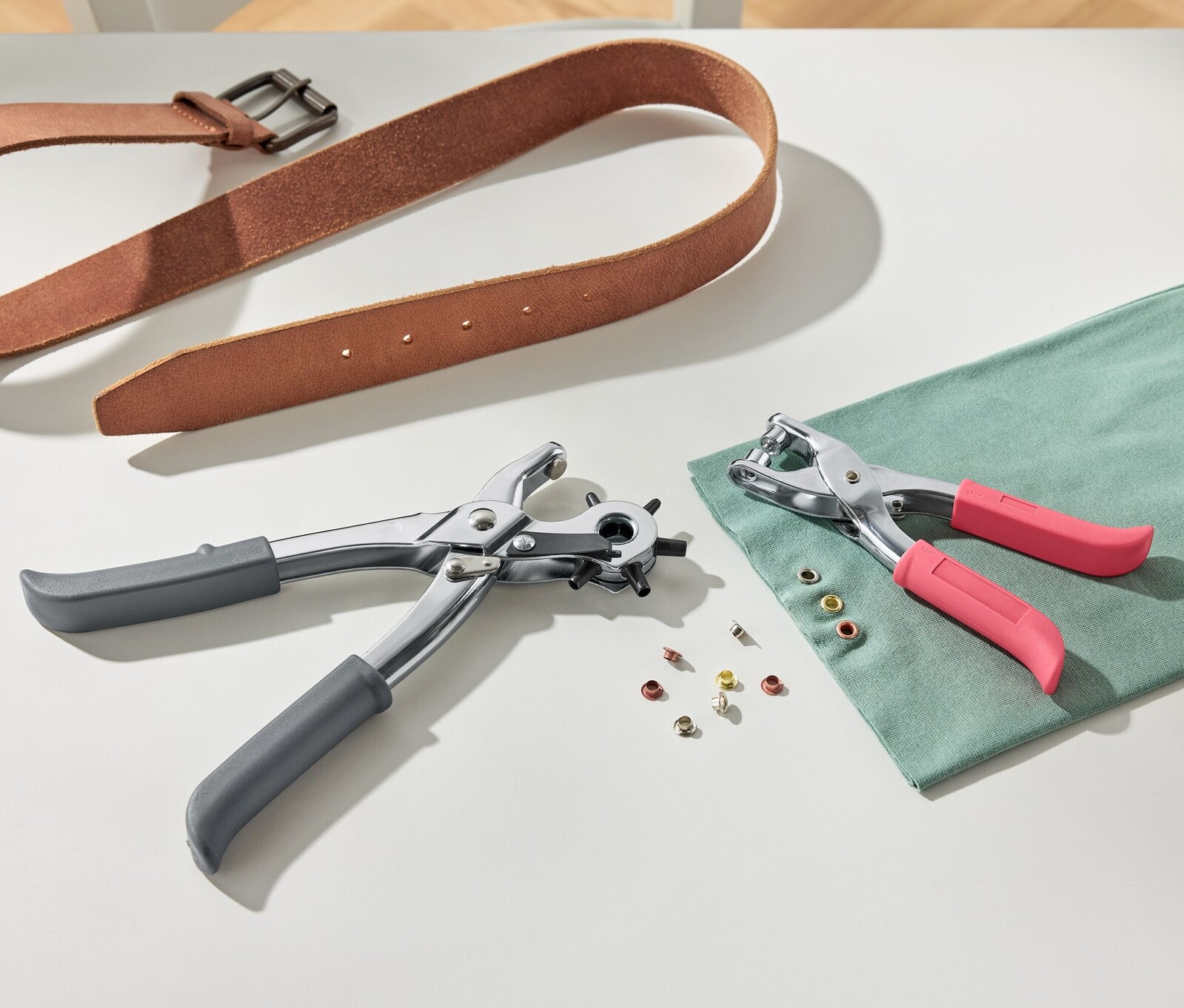 Tchibo - Děrovací a nýtovací kleště - barva: šedá