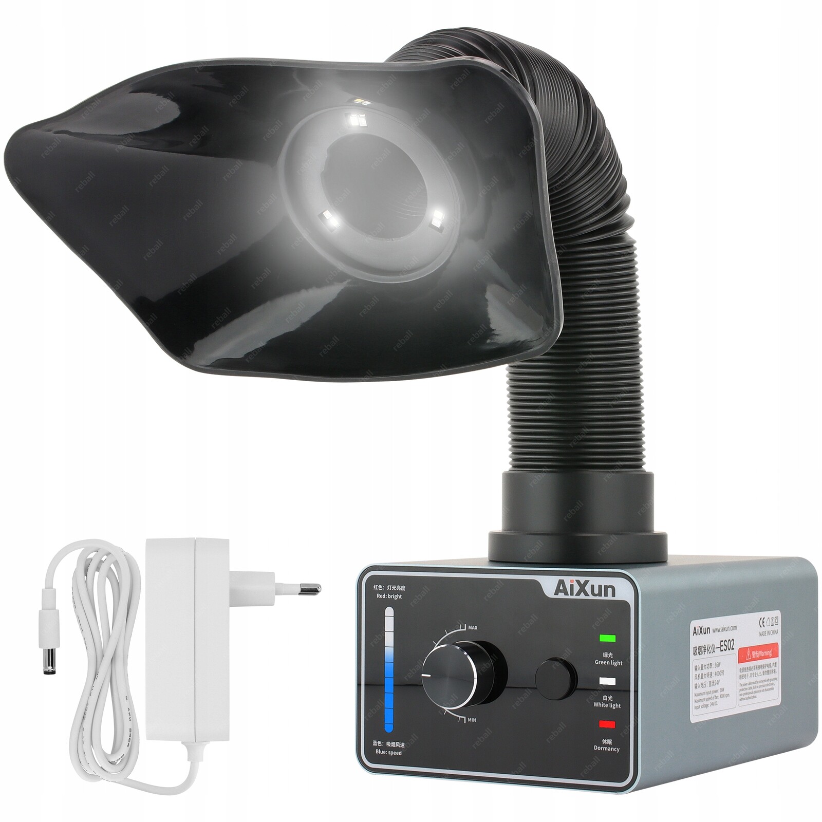 Stolní Pohlcovač Kouře A Pachů Výparů Účinný Aixun ES02 Led