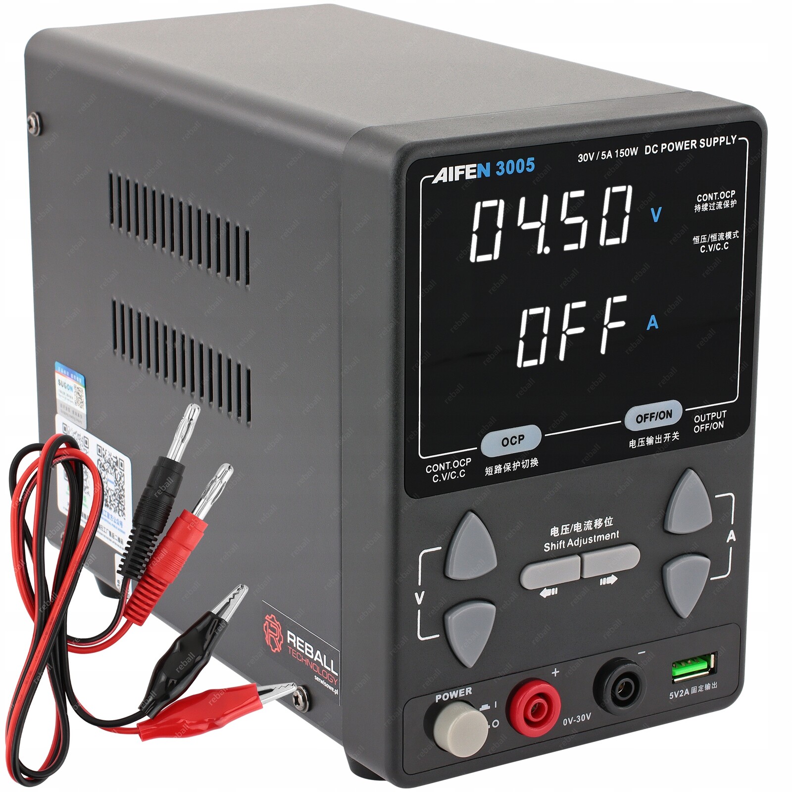Servisní Laboratorní Napájecí Zdroj, Přesný, Nastavitelný Aifen 3005 30V 5A