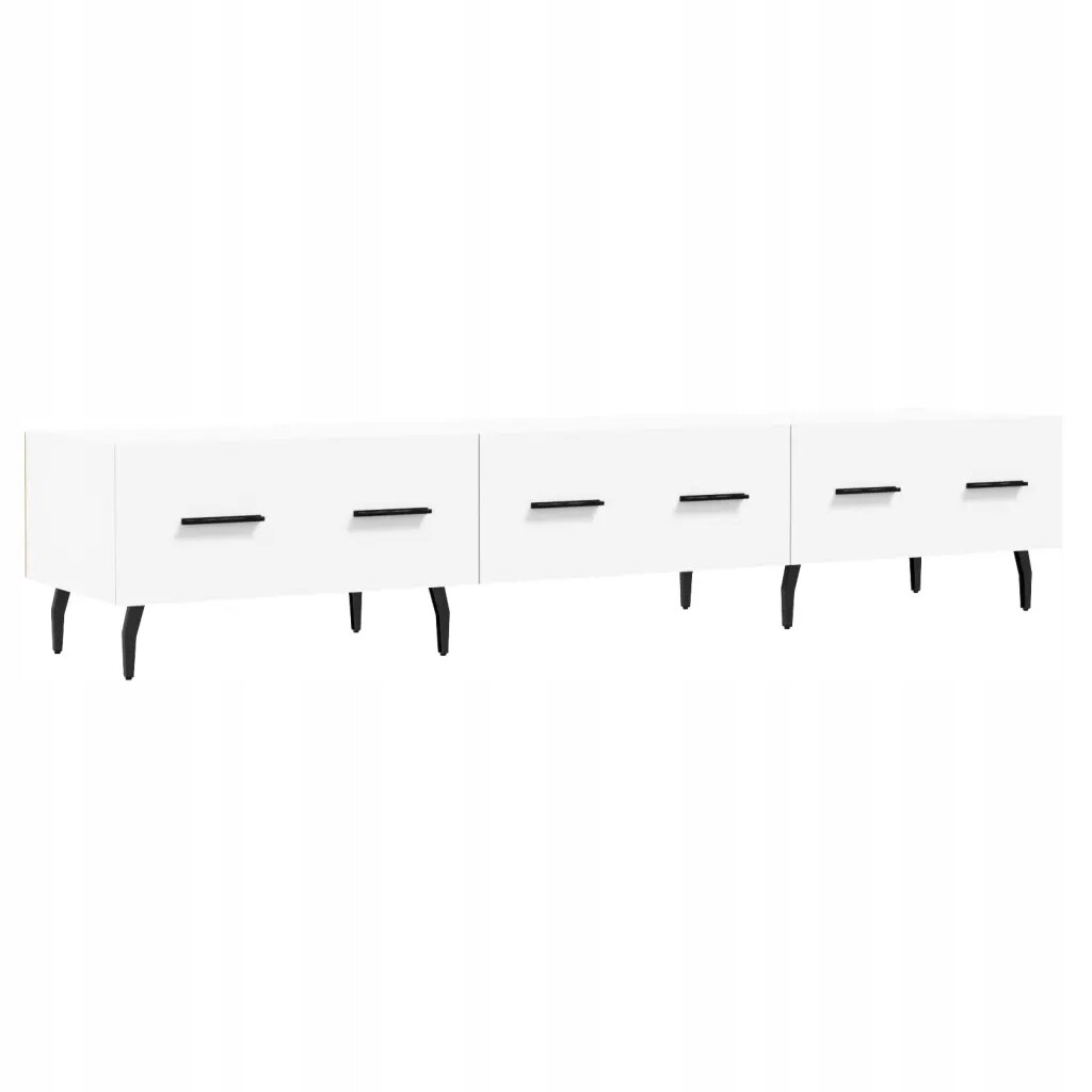 vidaXL Skříňka pod Tv, bílá, 150x36x30 cm, materiál na bázi dřeva