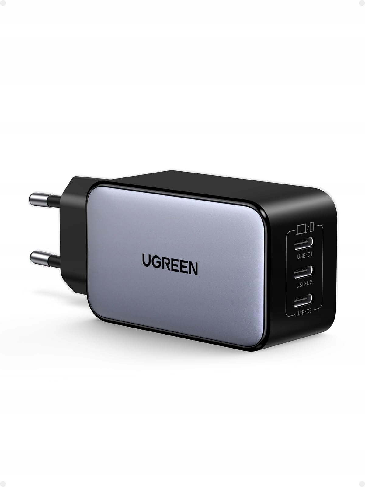 Usb Nabíječka 3-PORTOVÁ Napájecí Kostka Ugreen Nexode Výkonná 65W Rychlá